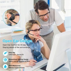 Outlet Słuchawki Bezprzewodowe iDIGMALL Open Ear BT 5.4 z mikrofonem Czarne