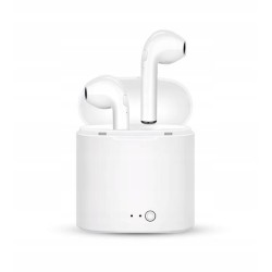 USZKODZONY Słuchawki bezprzewodowe douszne TWS i7 Bluetooth 4.2 białe