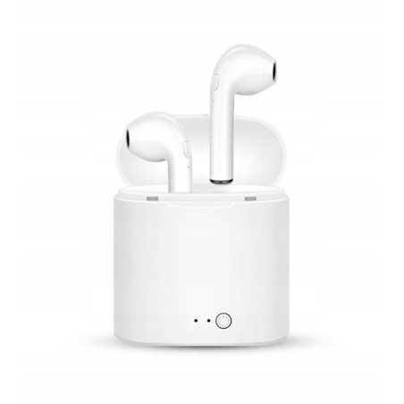USZKODZONY Słuchawki bezprzewodowe douszne TWS i7 Bluetooth 4.2 białe