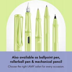 Outlet Pióro wieczne Lamy Safari z polerowaną stalową stalówką zielone