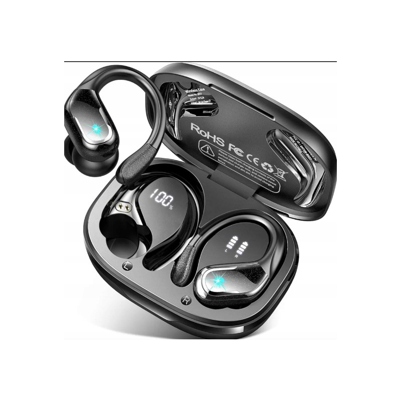 USZKODZONY Słuchawki bezprzewodowe zauszne Elonix Bx27 Bluetooth zasięg 10m