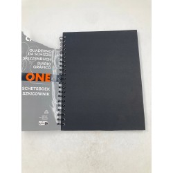 Outlet Szkicownik A4 100g/m2 oprawa twarda czarna Canson 80 kartek biały