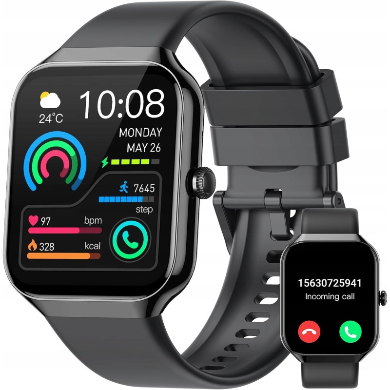 Outlet Jugeman P99 zegarek smartwatch 1.96 cala Bluetooth 5.3 IP68 SpO2