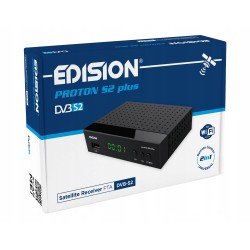 Outlet EDISION Proton S2 Plus dekoder satelitarny DVB-S2 FTA Full HD H.265