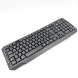 Outlet AMAZON BASICS Zestaw Bezprzewodowy Myszka + Klawiatura QWERTZ Szary