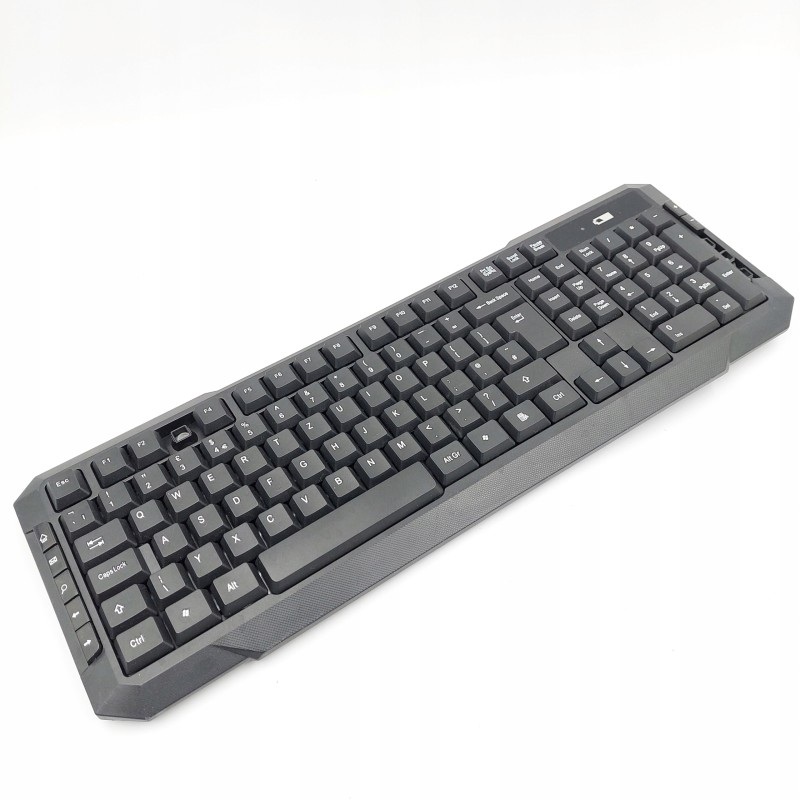 Outlet AMAZON BASICS Zestaw Bezprzewodowy Myszka + Klawiatura QWERTZ Szary