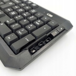 Outlet AMAZON BASICS Zestaw Bezprzewodowy Myszka + Klawiatura QWERTZ Szary