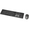 Outlet AMAZON BASICS Zestaw Bezprzewodowy Myszka + Klawiatura QWERTZ Szary