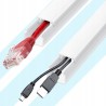 Outlet AiQInu Korytko kablowe samoprzylepne kanał 12x7mm 0,4m 10sztuk