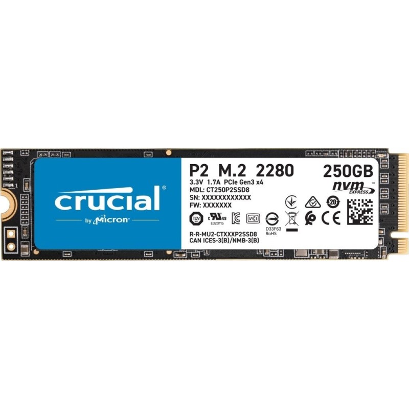 Dysk SSD Crucial CT250P2SSD8 250GB M.2 PCIe