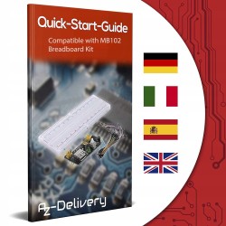 Outlet AZDelivery Zestaw MB102 Płytka Stykowa 830 3,3V 5V do Arduino