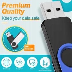 Outlet Pendrive USB Kepmem 2.0 4 GB składany 5 sztuk w opakowaniu kolorowe