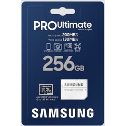 Outlet Karta pamięci Samsung PRO Ultimate 256GB microSDXC 200MB/s + adapter