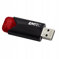 Outlet Pendrive Emtec CLICK EASY 234 GB USB 3.0 czarny - czerwony