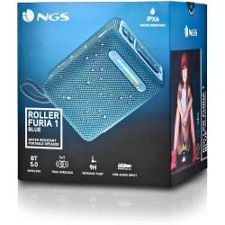 Outlet Głośnik Przenośny Bezprzewodowy NGS Roller Furia 1 BT 15 W Niebieski