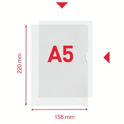 Outlet Ofertówka A5 Esselte Groszkowa Folia PP Przeźroczysta 0,115 mm 100