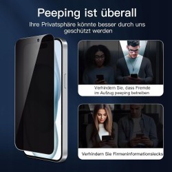 Outlet NEW'C Zestaw filtrów prywatyzujących do iPhone 15/16 Plus 6,7" 3szt