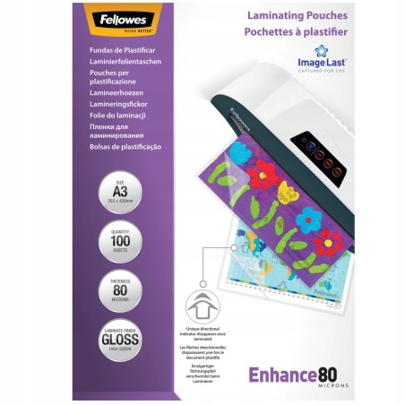 Outlet Folie do laminacji Fellowes 5306207 A3 błyszczące 100 sztuk