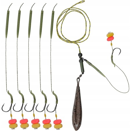 Outlet OROOTL Inline Rig zestaw do połowu karpia 80 g z haczykami włosowymi