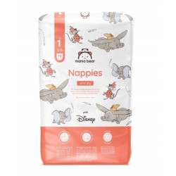 Pieluszki Mama Bear 1 Rozmiar 1 48 szt. 2-5kg chłonne certyfikowane FSC