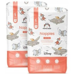 Pieluszki Mama Bear 1 Rozmiar 1 48 szt. 2-5kg chłonne certyfikowane FSC