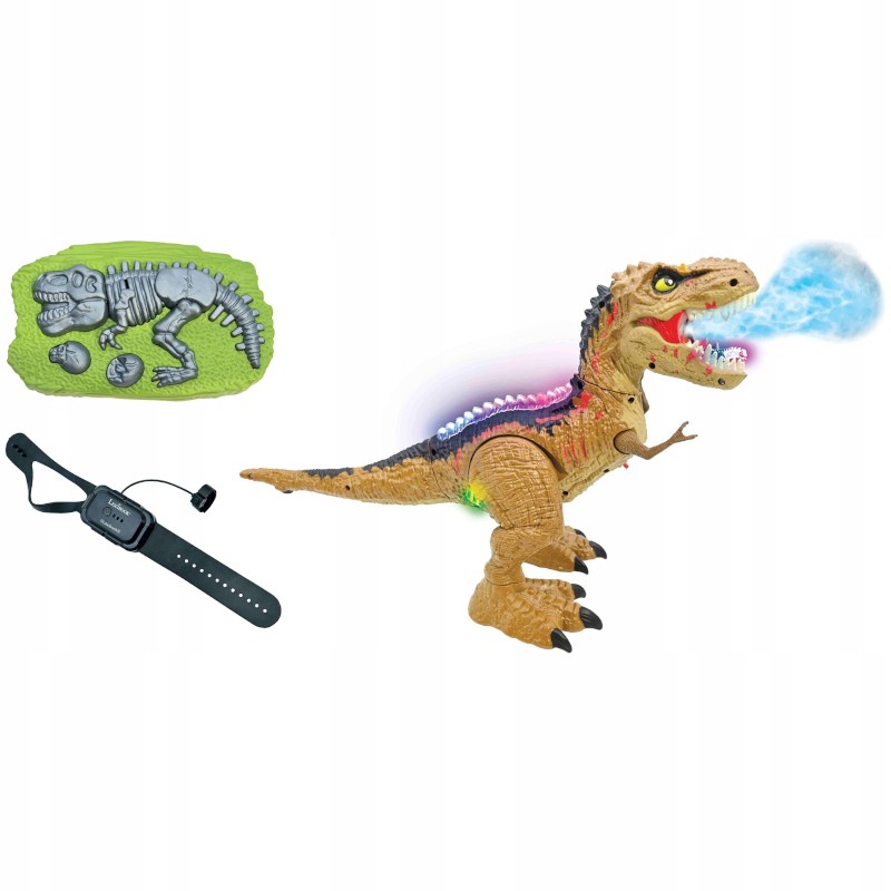 USZKODZONY LEXIBOOK RC Dinozaur Tirex zdalnie sterowany efekty świetlne i