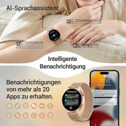 Outlet Smartwatch AR01 PRO 1,32" BT 5.3 110+ sportów 3ATM złoty iOS Android