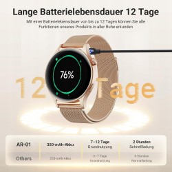 Outlet Smartwatch AR01 PRO 1,32" BT 5.3 110+ sportów 3ATM złoty iOS Android