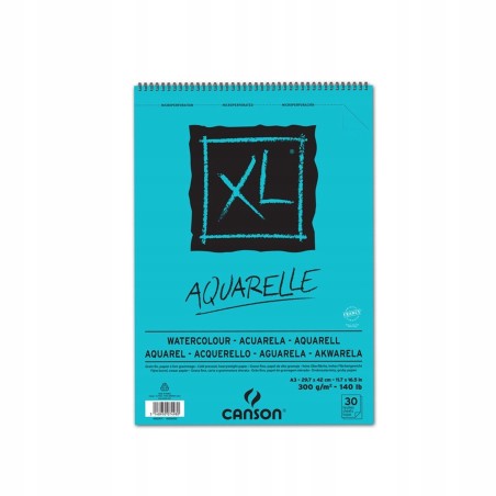 Outlet Blok do akwareli Canson A3 29,7x42cm 300g/m2 30 sztuk kartek Biały