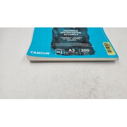 Outlet Blok do akwareli Canson A3 29,7x42cm 300g/m2 30 sztuk kartek Biały