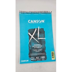 Outlet Blok do akwareli Canson A3 29,7x42cm 300g/m2 30 sztuk kartek Biały