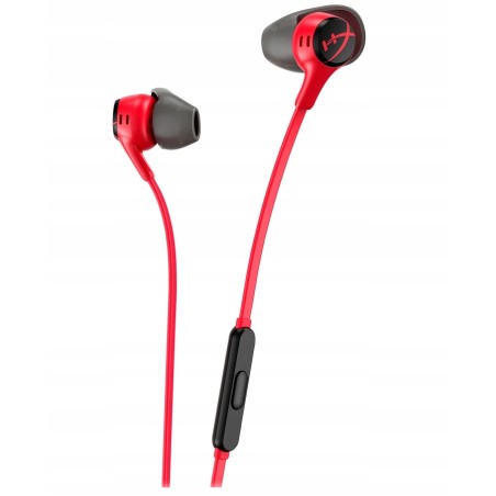USZKODZONY Słuchawki przewodowe douszne HyperX Cloud Earbuds II czerwone
