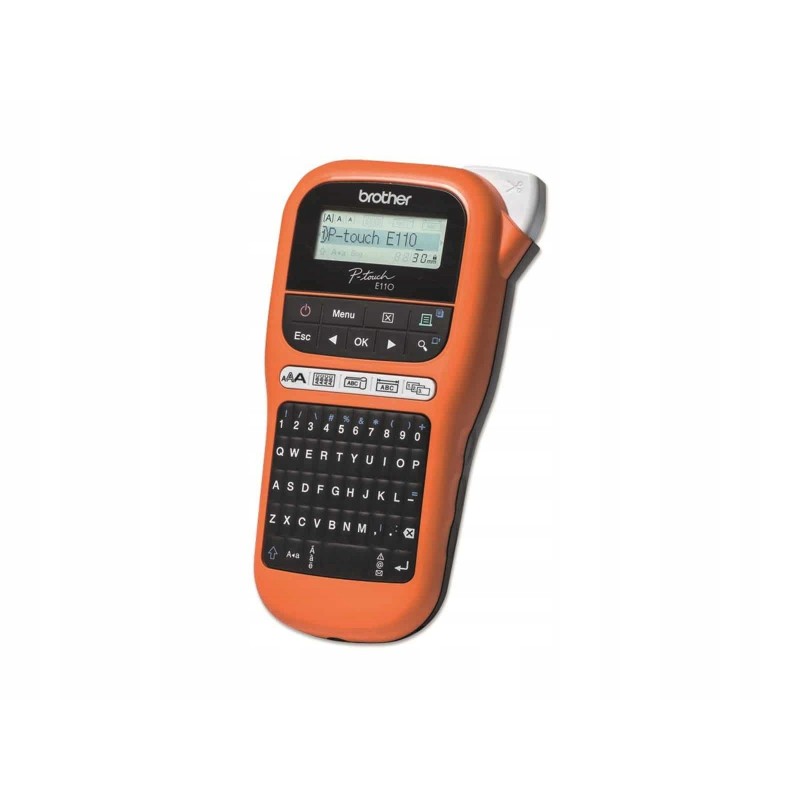 USZKODZONY Brother PT-E110 Ręczna Drukarka Etykiet 3.5/6/9 i 12 mm