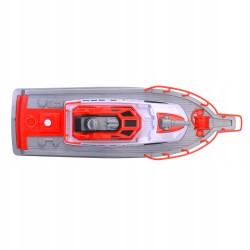 Outlet Łódź RC Straż Pożarna Dickie Toys Wodna Zdalnie Sterowana 38cm