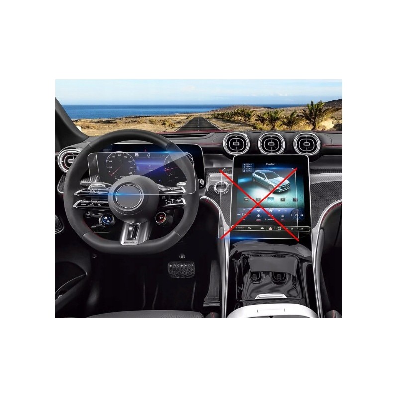 Outlet Coleya szkło hartowane do Mercedes C W206 GLC X254 12.3" ekranu
