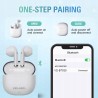 Outlet Ample Bezprzewodowe słuchawki douszne Bluetooth 5.2 - biały