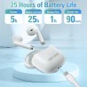 Outlet Ample Bezprzewodowe słuchawki douszne Bluetooth 5.2 - biały