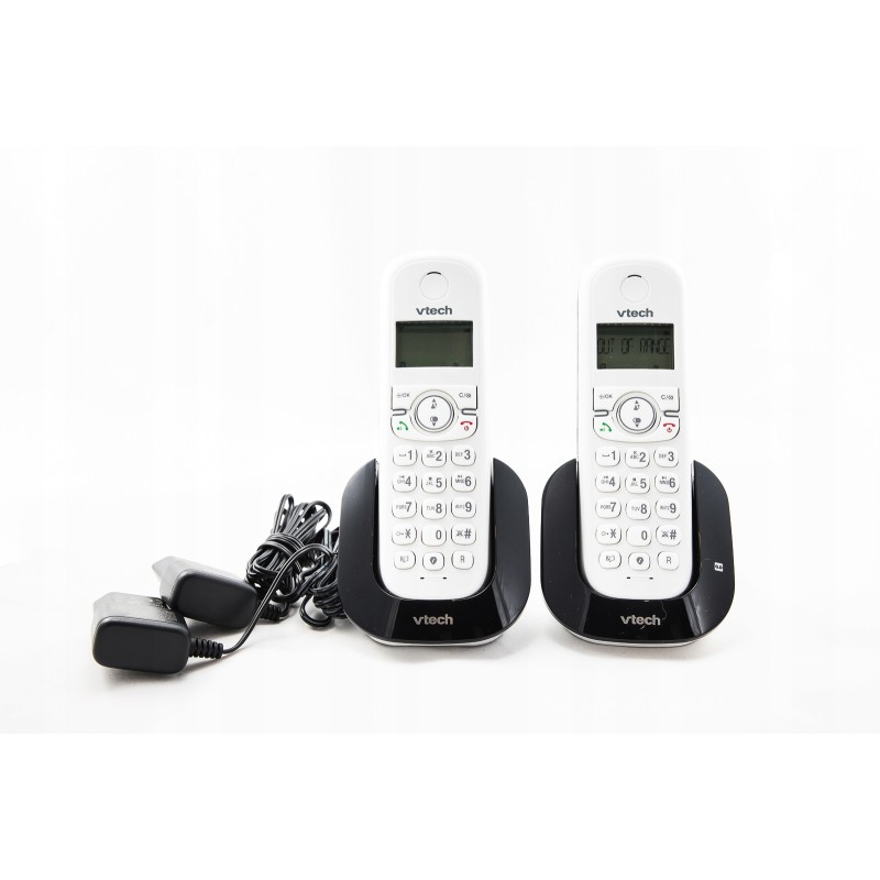 Outlet Telefon bezprzewodowy VTech CS1551 2słuchawki blokada połączeń biały
