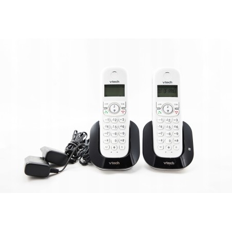 Outlet Telefon bezprzewodowy VTech CS1551 2słuchawki blokada połączeń biały