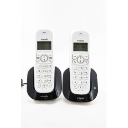 Outlet Telefon bezprzewodowy VTech CS1551 2słuchawki blokada połączeń biały