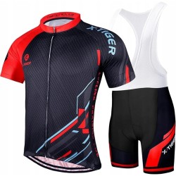 ZESTAW KOMPLET ROWEROWY ROZMIAR 2XL X-LABOR CZARNO-CZERWONY