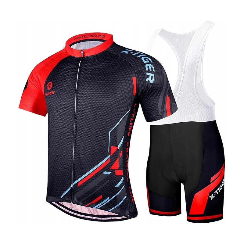 ZESTAW KOMPLET ROWEROWY ROZMIAR 2XL X-LABOR CZARNO-CZERWONY