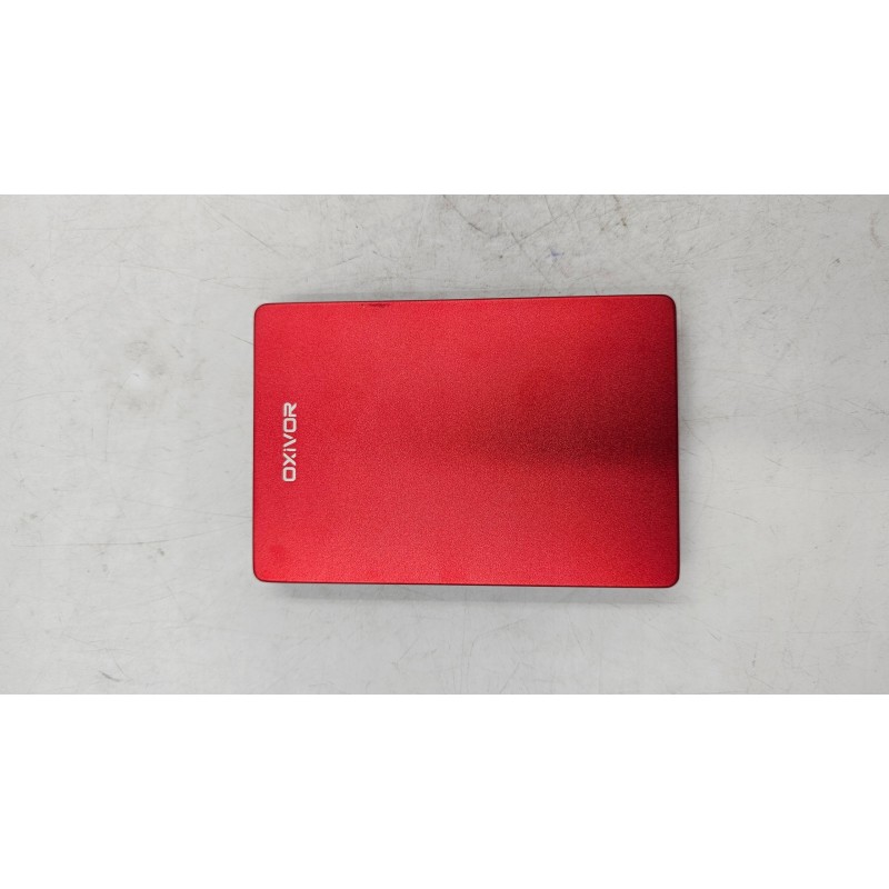 Outlet Dysk zewnętrzny OXIVOR 1TB Ultra Slim USB 3.0 Czerwony 12x8x4.7cm