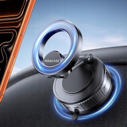 Outlet MIRACASE MAGNETYCZNY UCHWYT SAMOCHODOWY MAGSAFE OBROTOWY 360° CZARNY