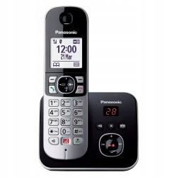 USZKODZONY Panasonic KX-TG6861GB telefon bezprzewodowy DECT sekretarka CLIP