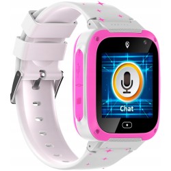 USZKODZONY Smartwatch dla dziecka Cefa Toys 2G LBS SIM SOS biały/różowy