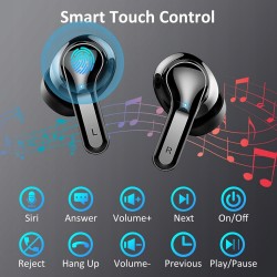 Outlet Słuchawki bezprzewodowe Ordtop i13 Bluetooth ENC IP7 czarne