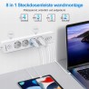 Outlet Listwa zasilająca 4 gniazda 4 USB A/C z przełącznikiem 3680W 1.8m