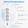 Outlet Listwa zasilająca 4 gniazda 4 USB A/C z przełącznikiem 3680W 1.8m