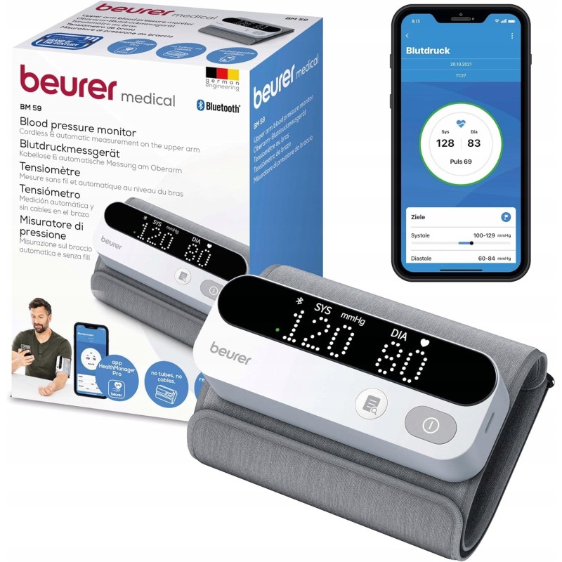 Outlet Ciśnieniomierz Bezprzewodowy Beurer BM 59 Bluetooth Naramienny